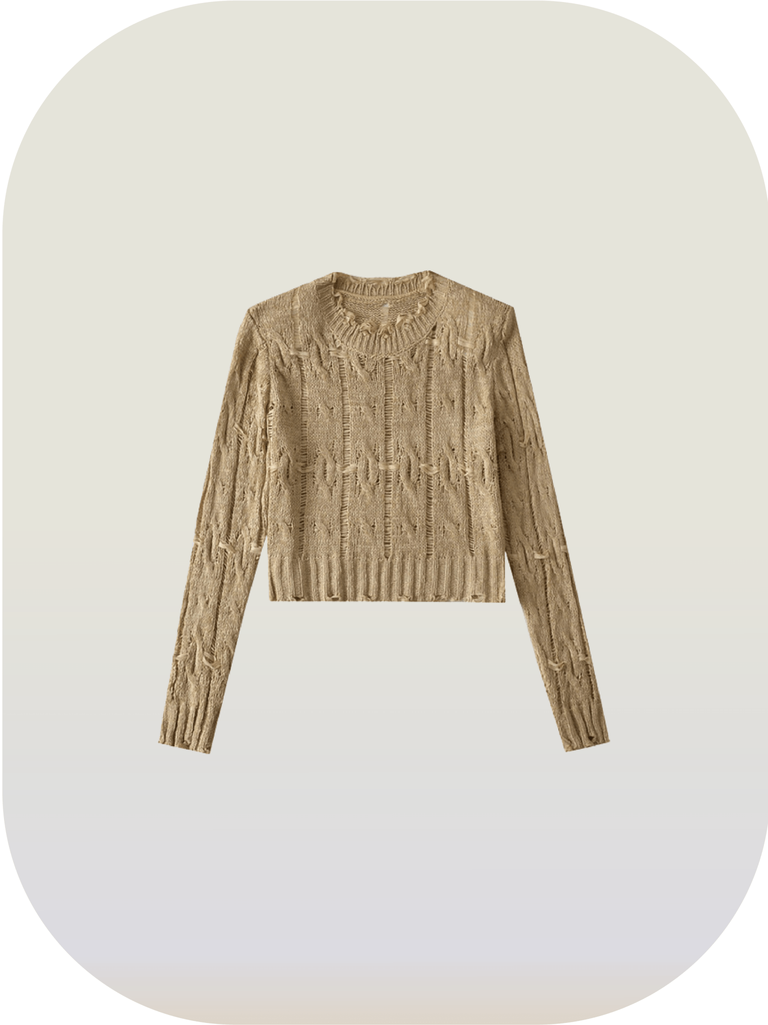 Stringy Selvedge Collar Sweater - LOVE POMME POMME