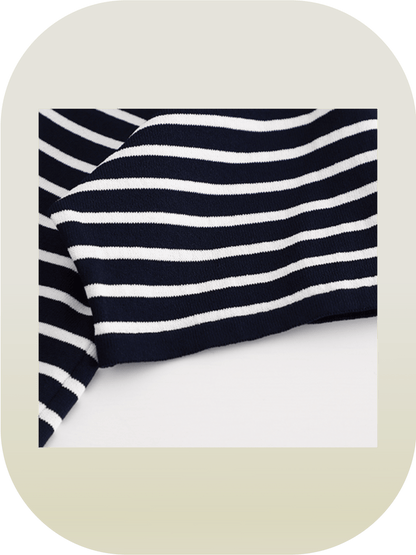 Stripe Docking Knit T - LOVE POMME POMME