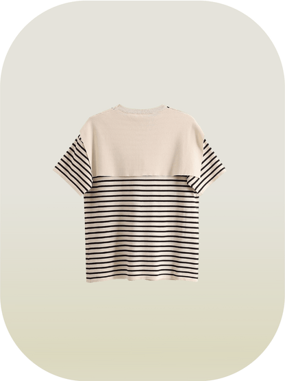 Stripe Docking Knit T - LOVE POMME POMME