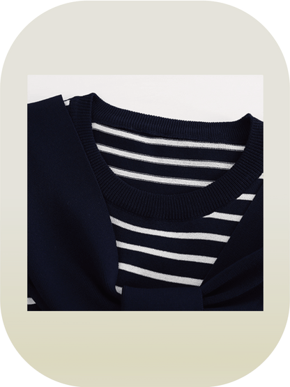 Stripe Docking Knit T - LOVE POMME POMME