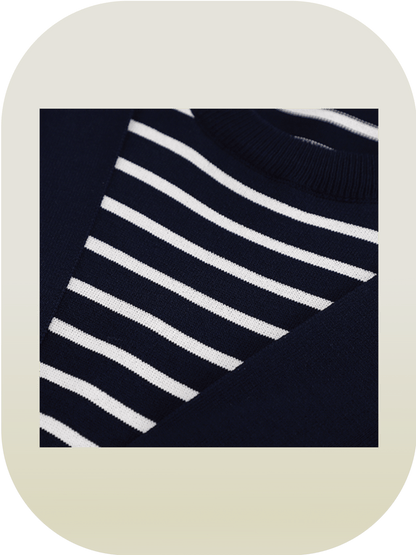 Stripe Docking Knit T - LOVE POMME POMME