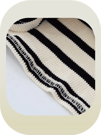 Stripe Zipper Top - LOVE POMME POMME