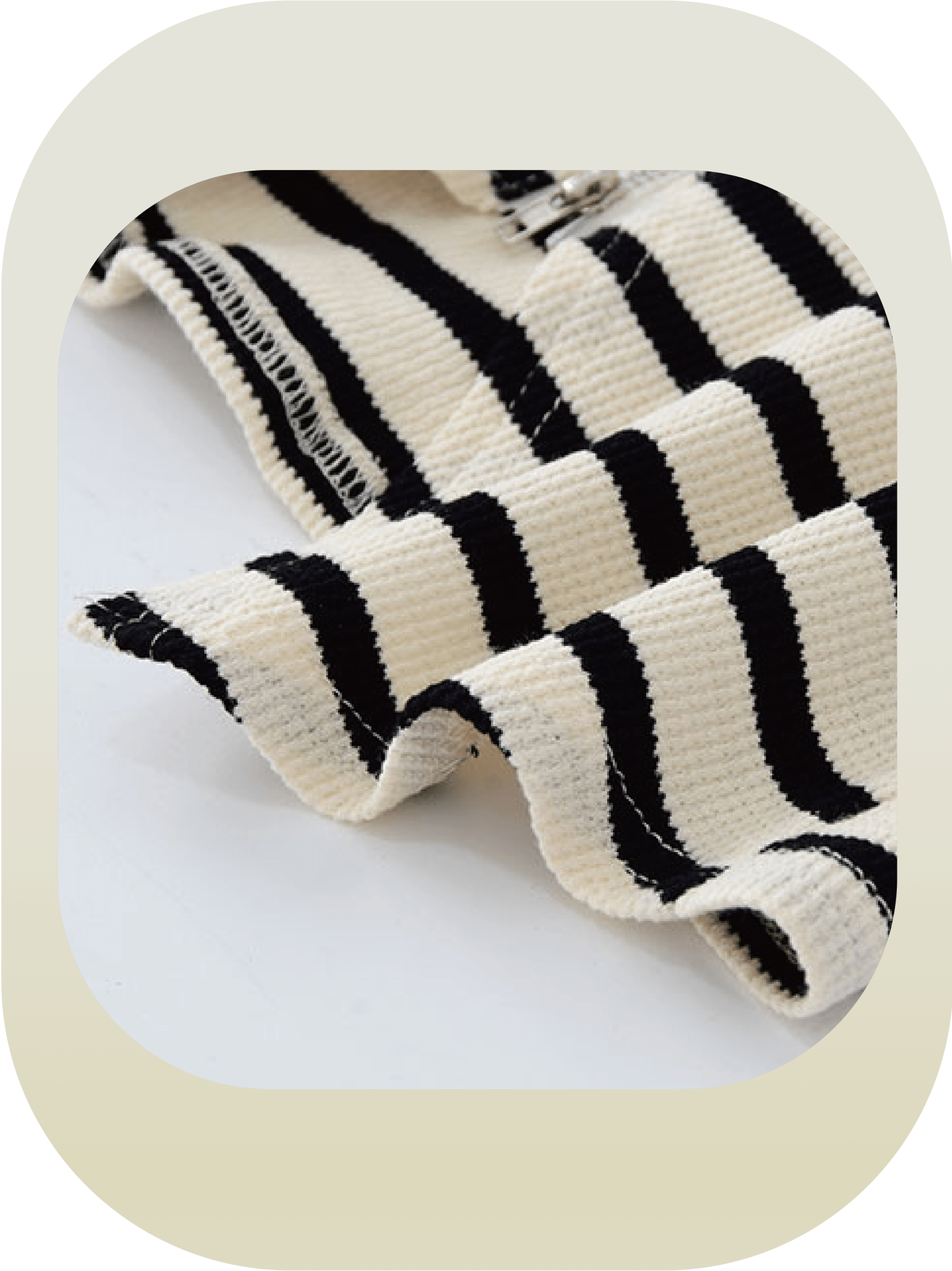 Stripe Zipper Top - LOVE POMME POMME