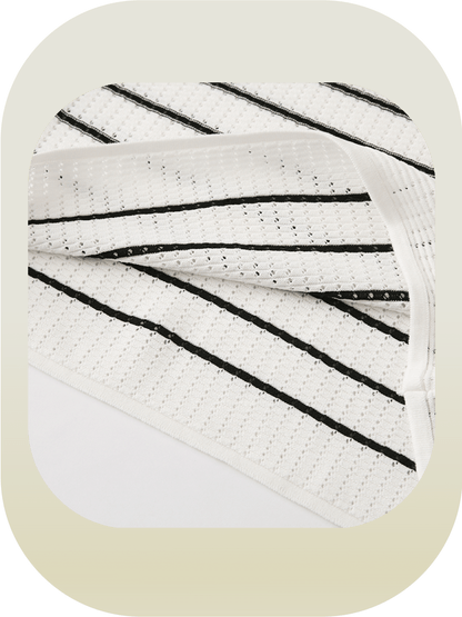 Striped Line Knit Top - LOVE POMME POMME