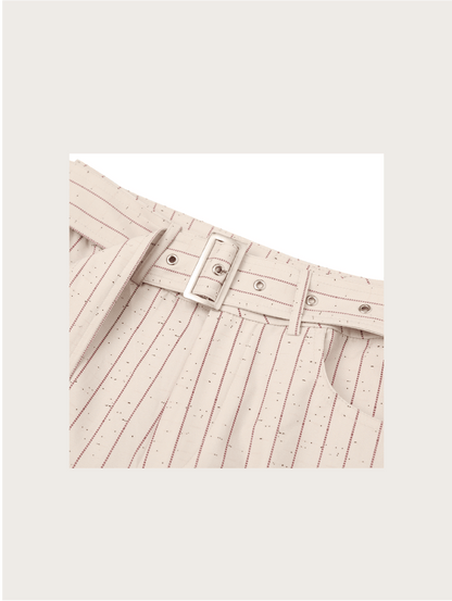 Striped Short Suit Set-up - LOVE POMME POMME