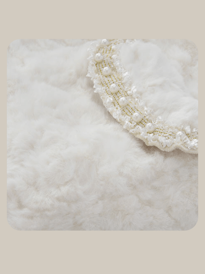 Sweet Pearl Fur Jacket - LOVE POMME POMME