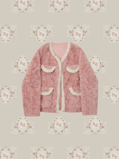 Sweet Pearl Fur Jacket - LOVE POMME POMME