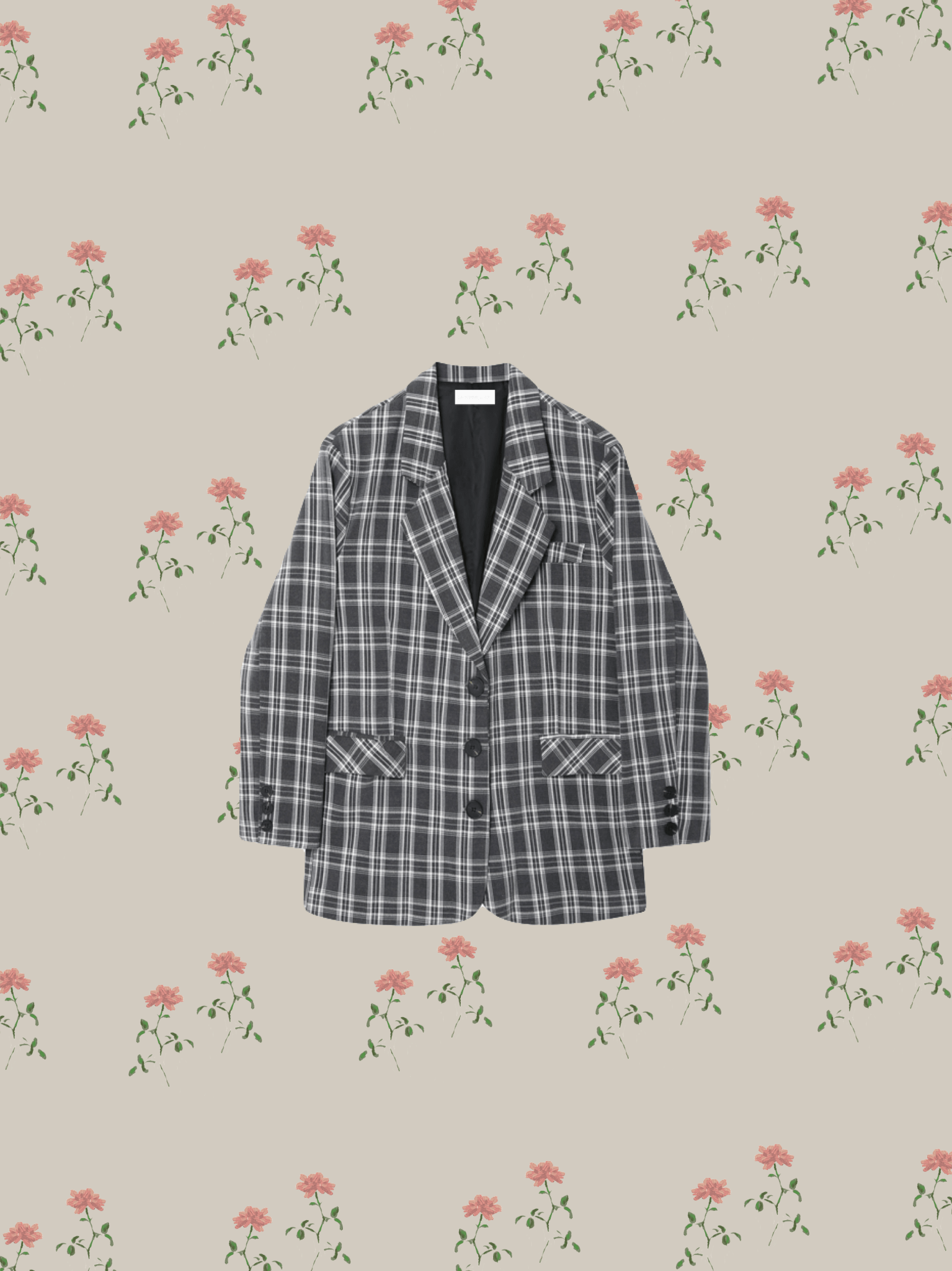 Tailored Check Jacket - LOVE POMME POMME