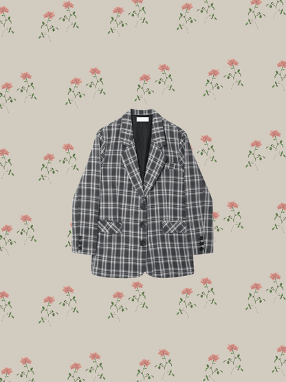 Tailored Check Jacket - LOVE POMME POMME