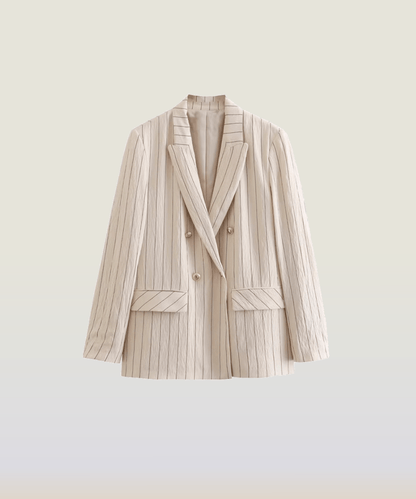 Texture Stripe Jacket Set-Up - LOVE POMME POMME