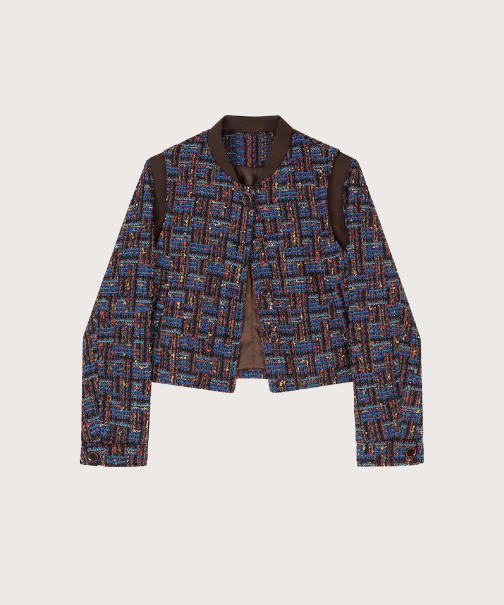 Texture Vintage Tweed Jacket - LOVE POMME POMME