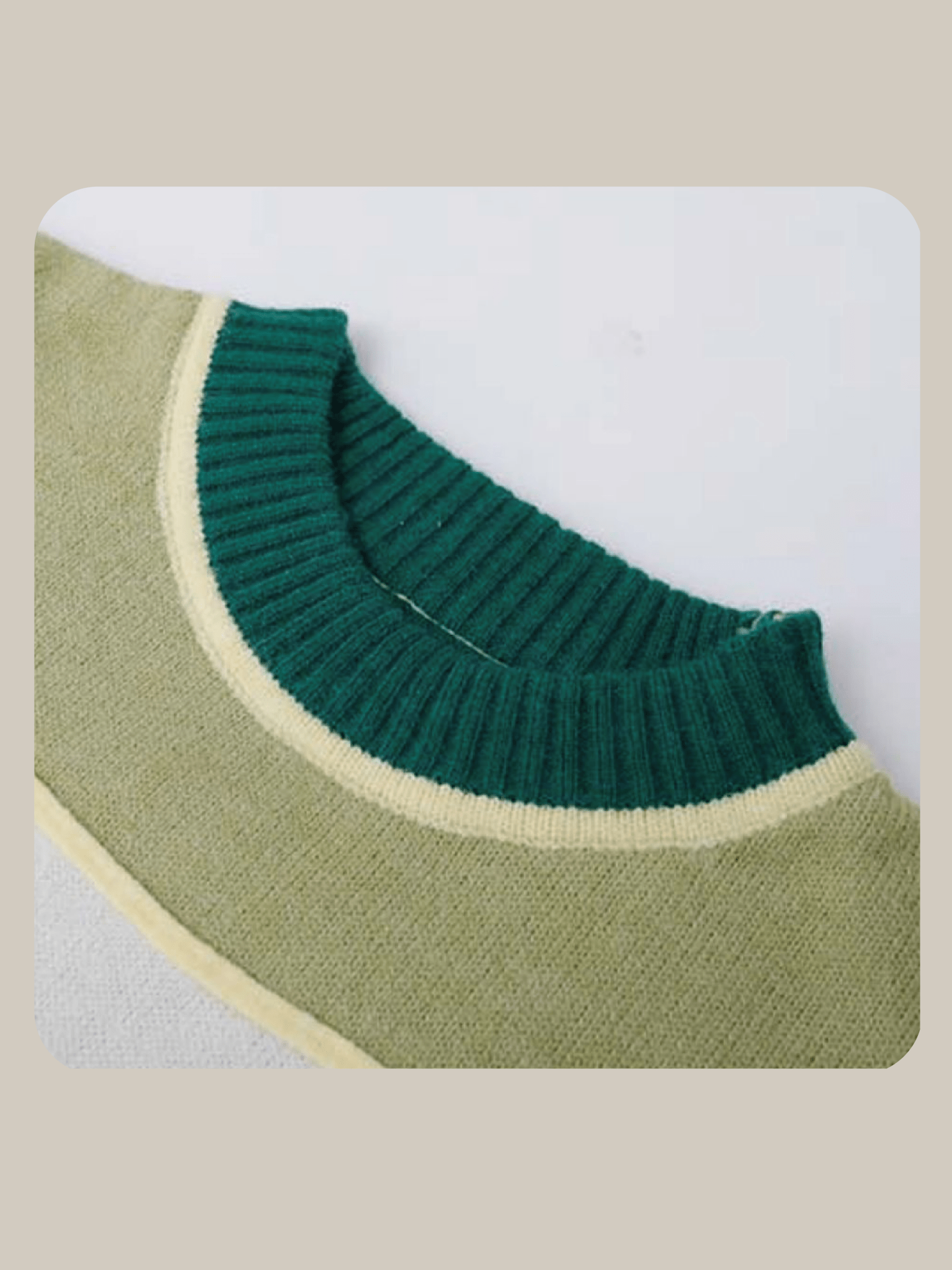 Tulip Pattern Round Collar Knit - LOVE POMME POMME