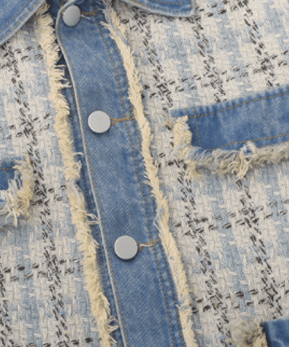 Tweed Panel Jacket - LOVE POMME POMME