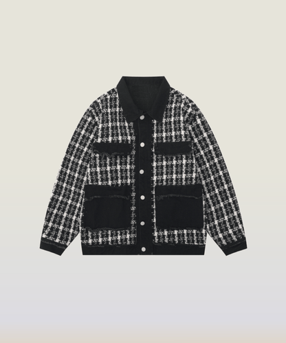 Tweed Panel Jacket - LOVE POMME POMME