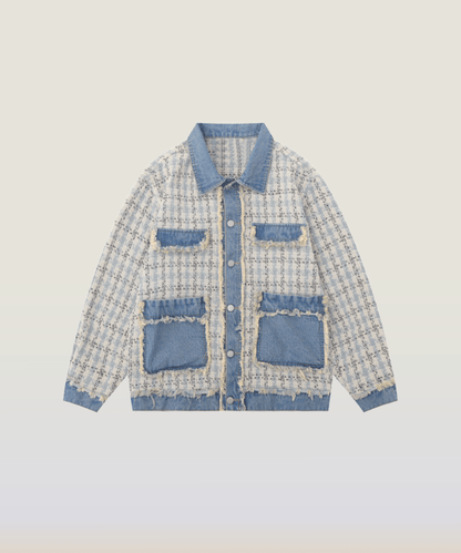 Tweed Panel Jacket - LOVE POMME POMME