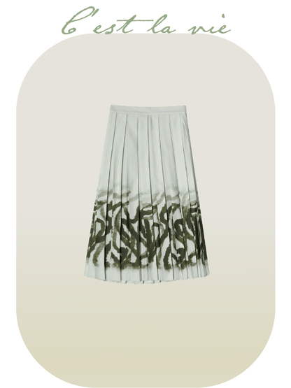 Vine Pleats Skirt - LOVE POMME POMME