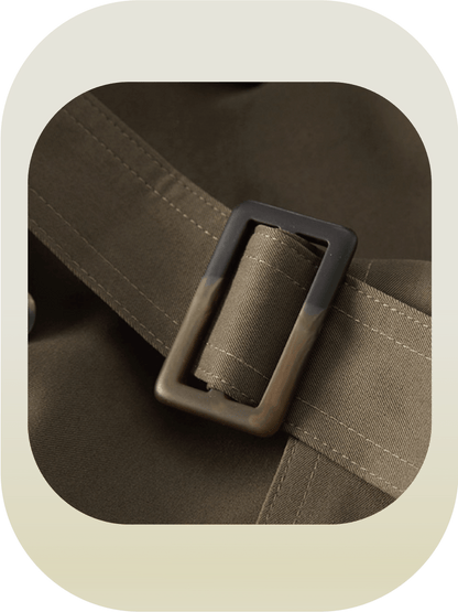 Vintage Belt Trench Coat - LOVE POMME POMME