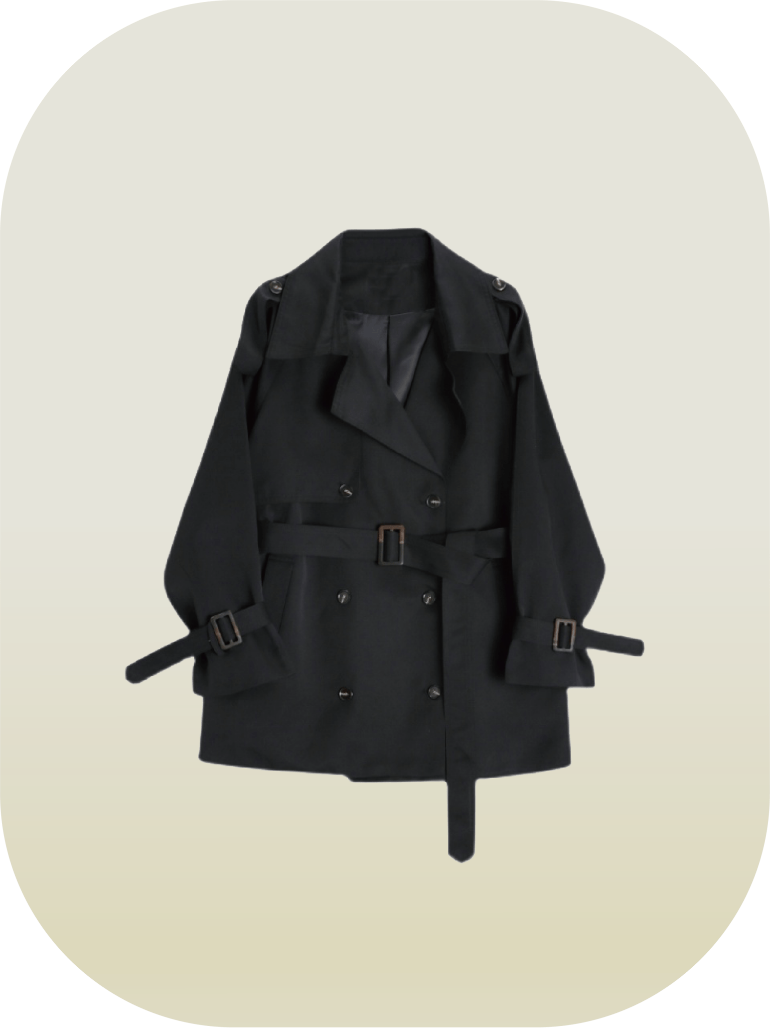 Vintage Belt Trench Coat - LOVE POMME POMME