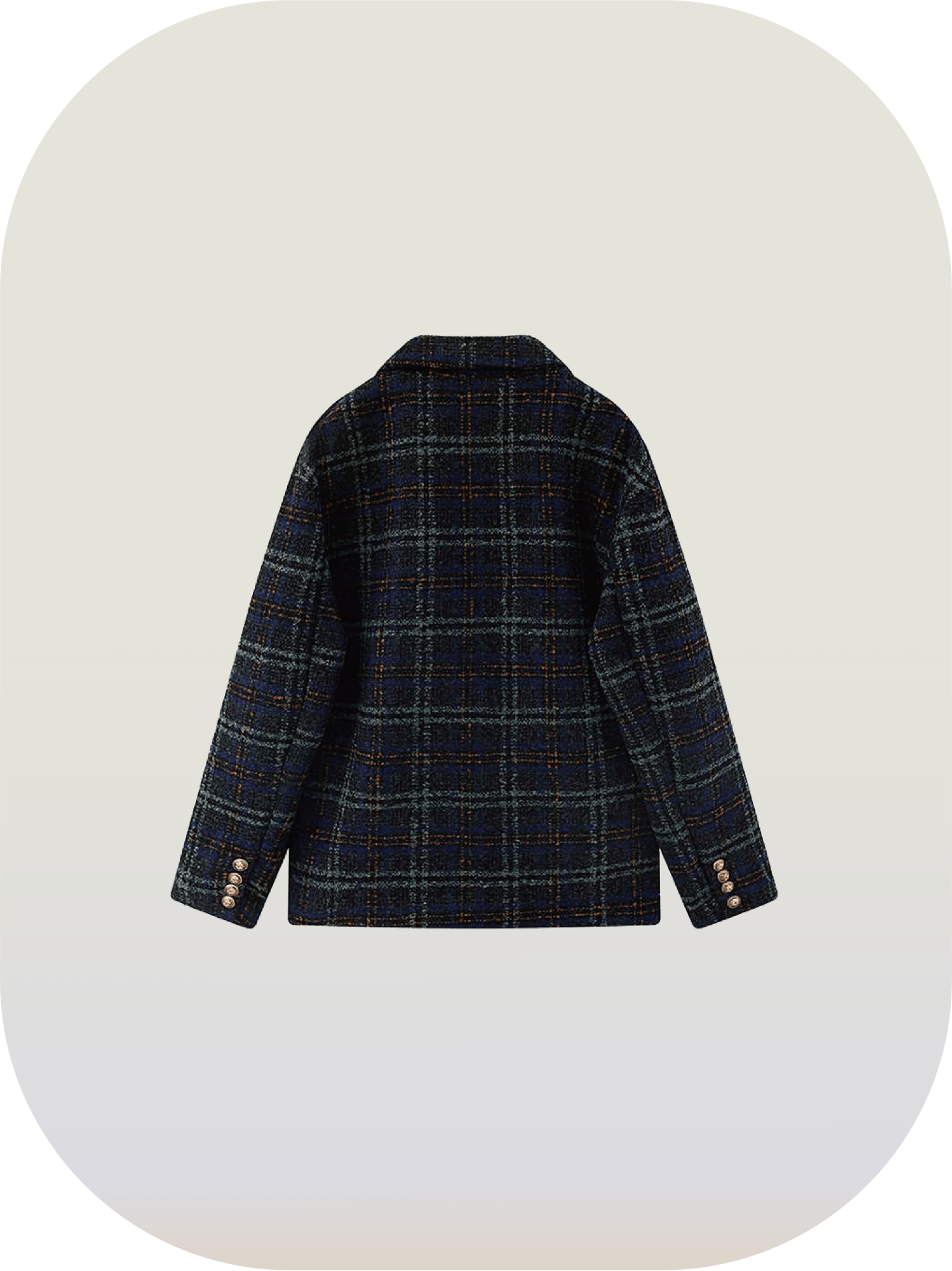 Vintage Check Down Coat - LOVE POMME POMME