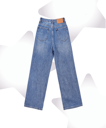 Vintage Denim Flared Pants - LOVE POMME POMME