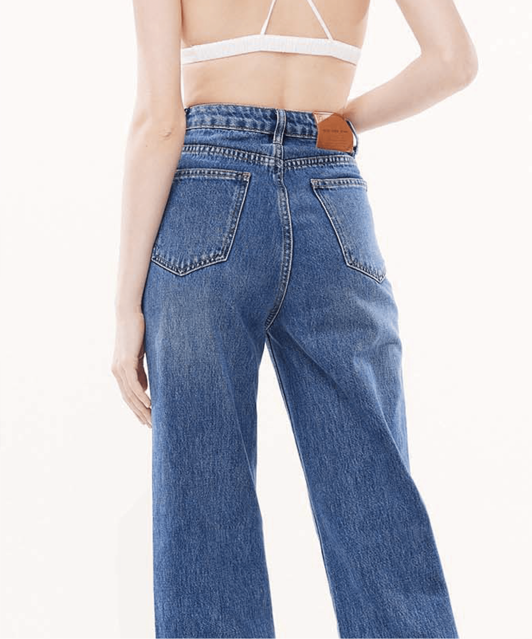 Vintage Denim Flared Pants - LOVE POMME POMME