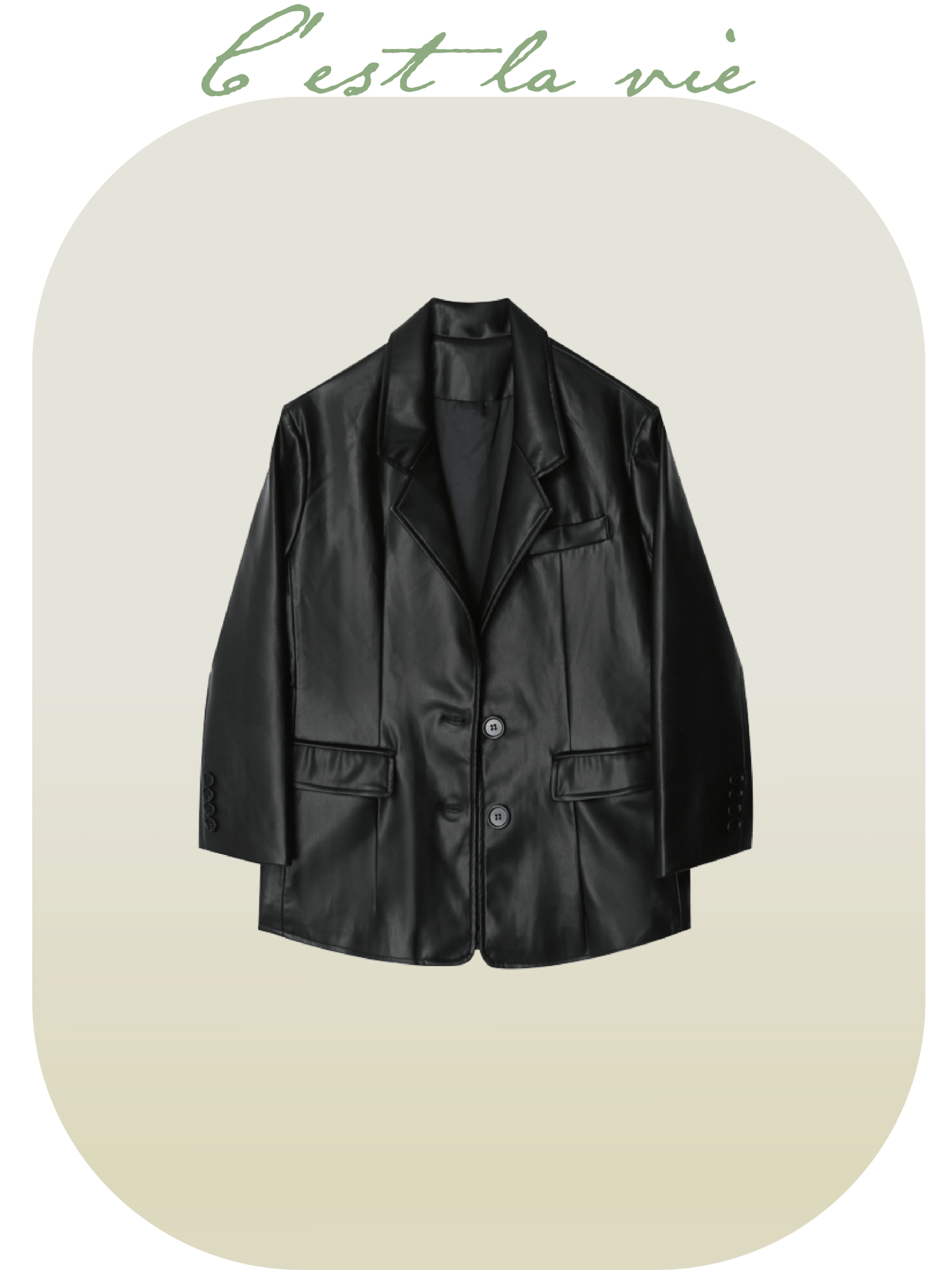 Vintage ECO Leather Jacket – LOVE POMME POMME