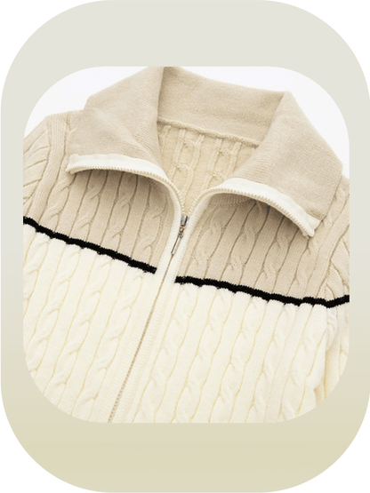 Vintage Lapel Knitwear - LOVE POMME POMME