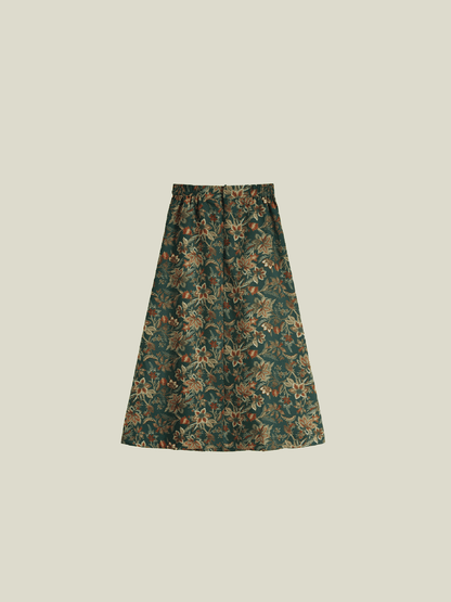 Vintage Print Long Skirt - LOVE POMME POMME